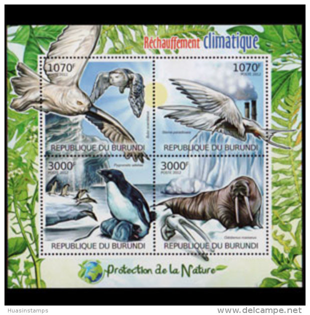 BURUNDI 2012 - Scott# 1114 S/S Marine Life MNH - Unused Stamps