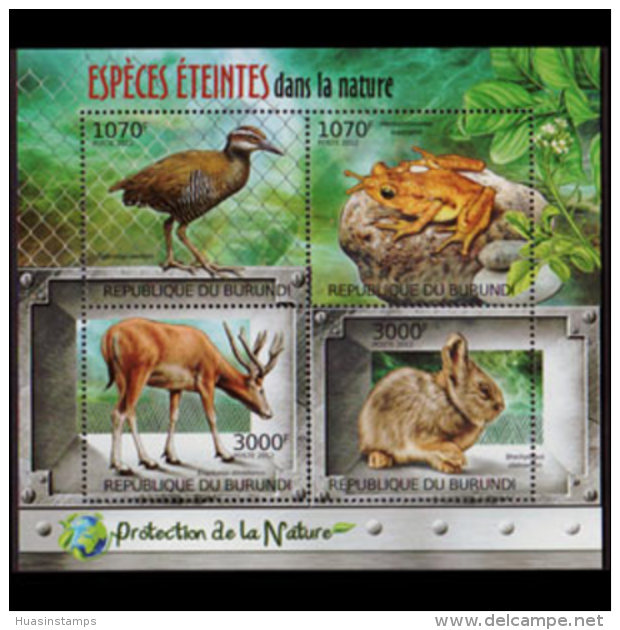 BURUNDI 2012 - Scott# 1116 S/S Endag.Wildlife MNH - Ongebruikt