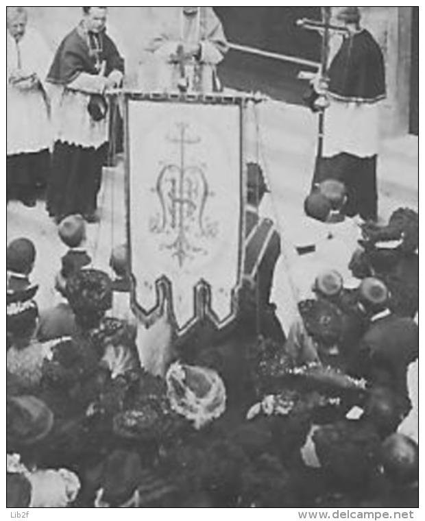 Damartin En Goële Arrivée D'une Procession Devant L'église 1 Carte Photo 1914-1918 14-18 Ww1 Wk1 - War, Military