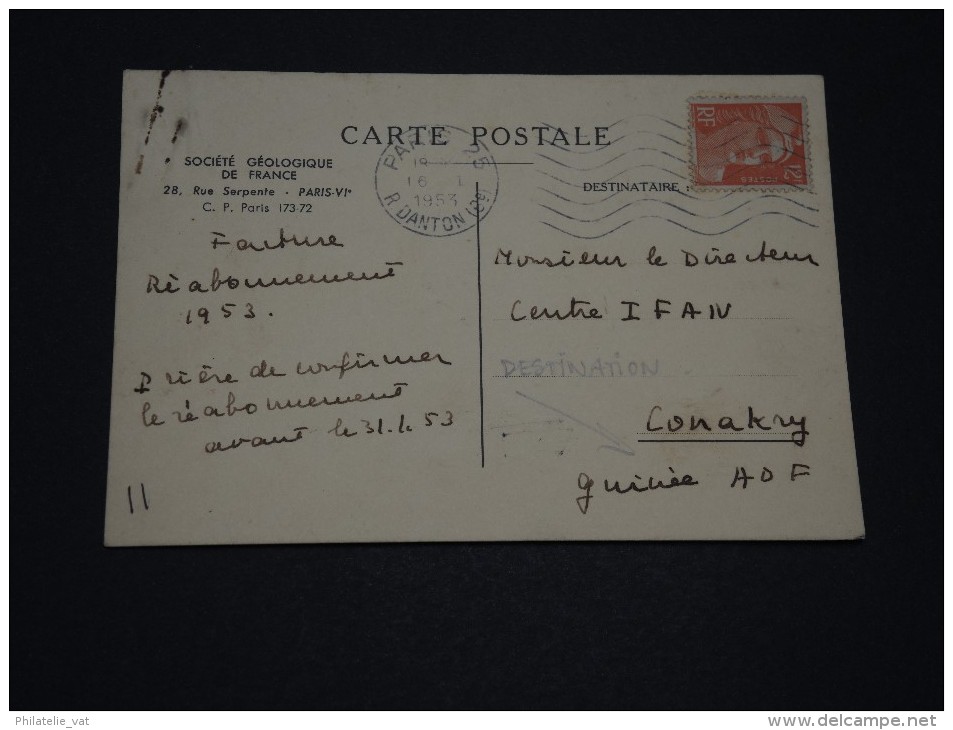 GUINEE FRANCAISE – Env De France Pour KONAKRY - Détaillons Collection - A Voir – N° 17315 - Cartas & Documentos