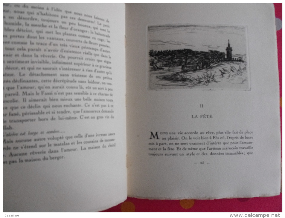 La nuit de Fès. Jérôme et Jean Tharaud. eaux-fortes de Mainssieux.. 1930. ex. numéroté 787/850