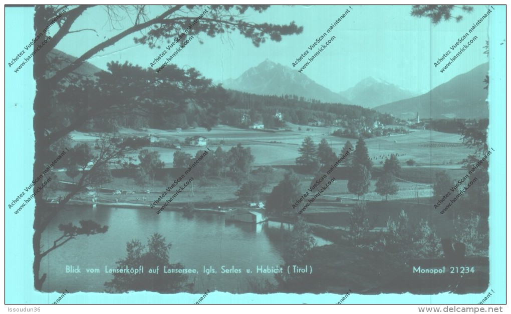 Igls- Blick Vom Lanserkopft Auf Lansersee - Igls