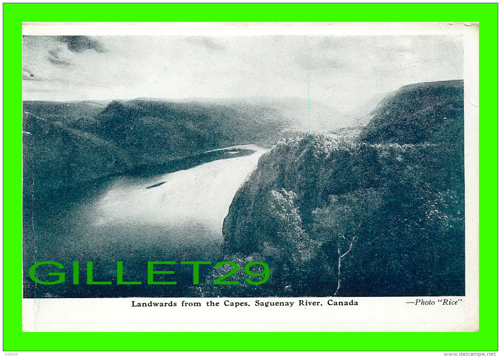 SAGUENAY, QUÉBEC - LANDWARDS FROM THE CAPES, SAGUENAY RIVER - PHOTO RICE - PUB. BY FEDERATED PRESS LTD - WRITTEN - - Saguenay