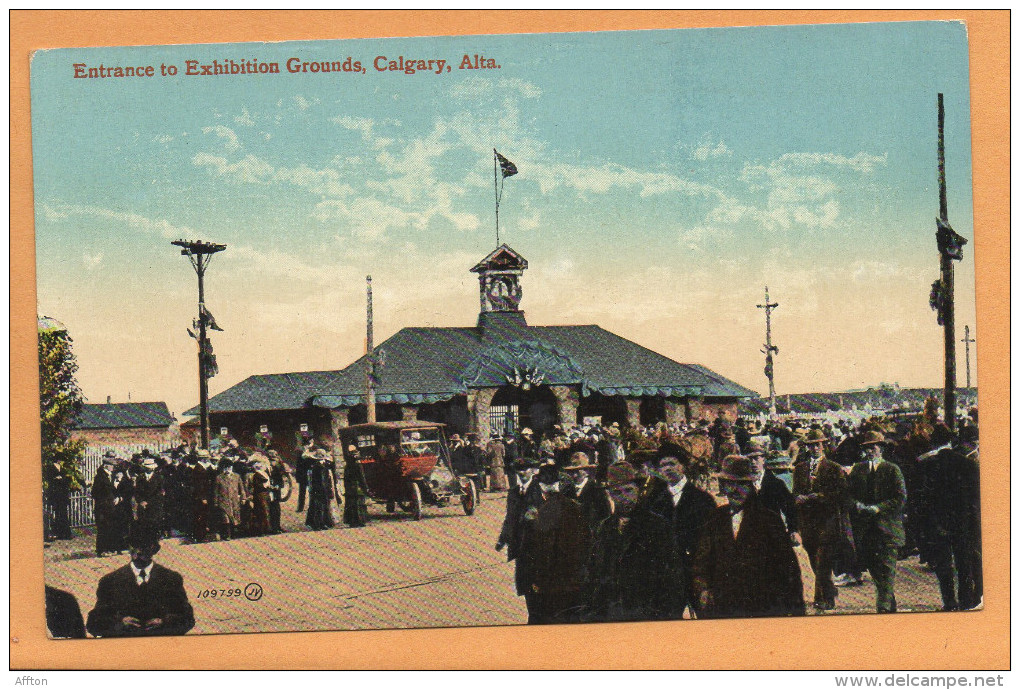 Calgary Alta Exibition Ground 1910 Postcard - Calgary