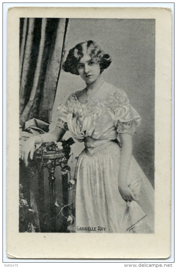 MUSIC HALL ACTRESS : MISS GABRIELLE RAY / POSTMARK & ADDRESS - LEEK (STAFFORDSHIRE), WESTWOOD ROAD (SHALLCROSS) - Entertainers