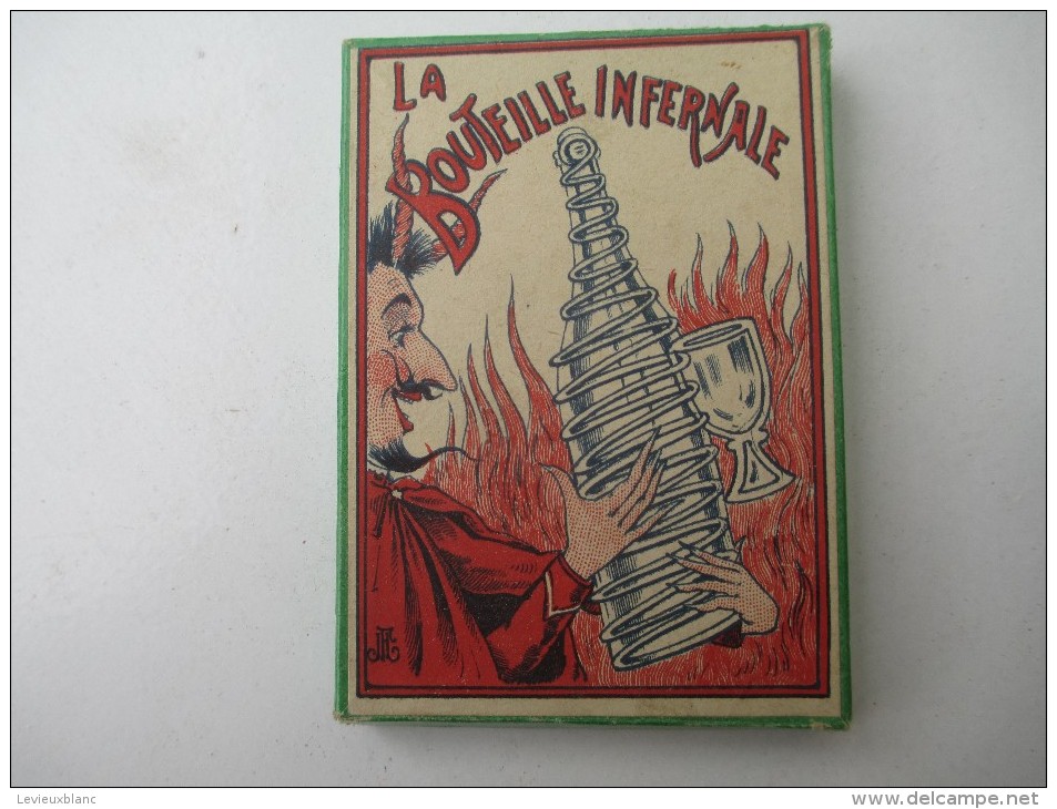 Jeu Ancien/"La Bouteille Infernale "/Jeu De Société / Casse-tête Et Solution Du Jeu / Vers 1880-1900 JE170 - Brain Teasers, Brain Games