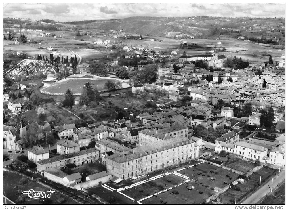 46-FIGEAC- L'HOPITAL ET LE STADE - VUE AERIENNE - Figeac