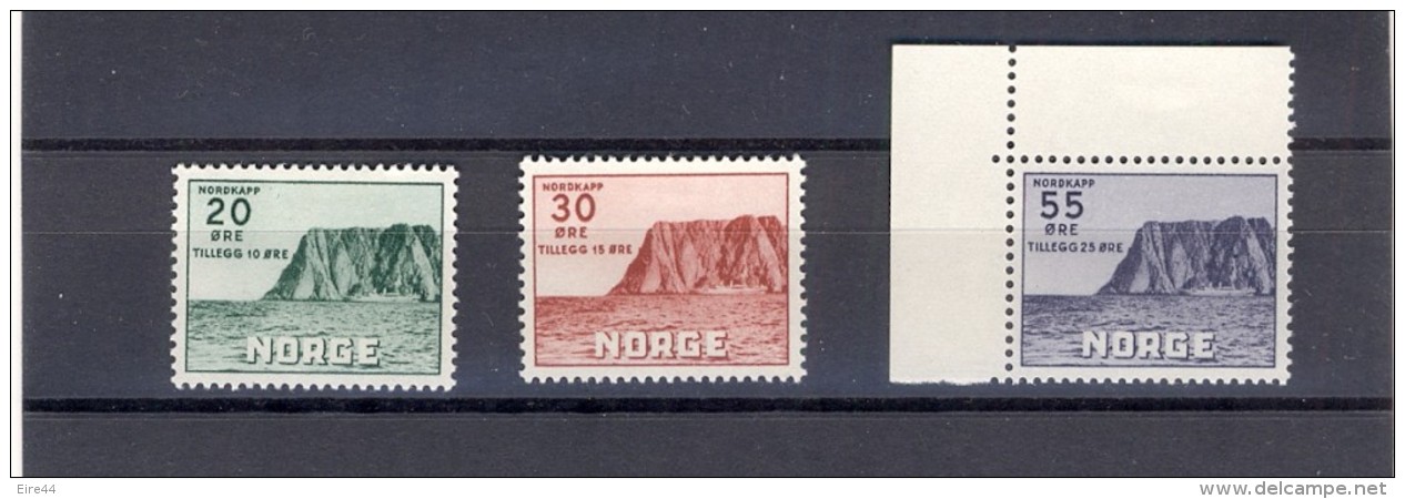 Norway 1953 Nordkapp Cap Nord North Cape 20 30 50 Ôre MLH MNH - Neufs