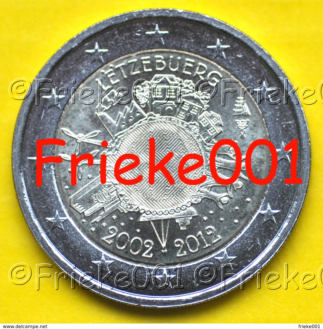 Luxemburg - Luxembourg - 2 Euro 2012 Comm.(10 Jaar Euro Cash) - Luxemburg