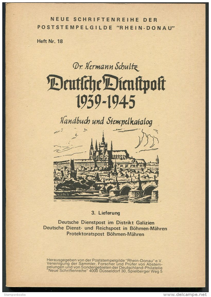 Germany WW2 Deutsche Dienstpost 1939 - 1945 Dr Hermann Schultz, Complete Set Of 8 D.D.P.Handbooks - Handbooks