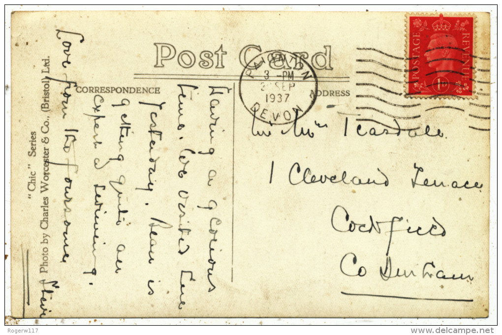 Clovelly Multiview, 1937 Postcard - Clovelly