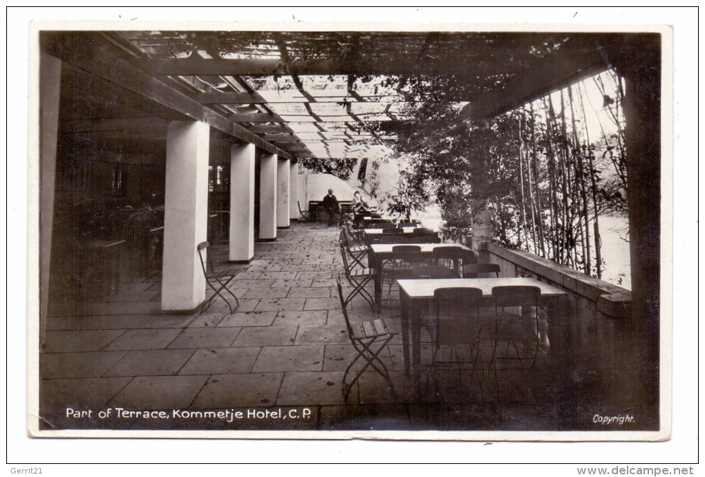 SOUTH AFRICA - CAPE TOWN, Kommetje Hotel Tarrace, 1937 - Südafrika