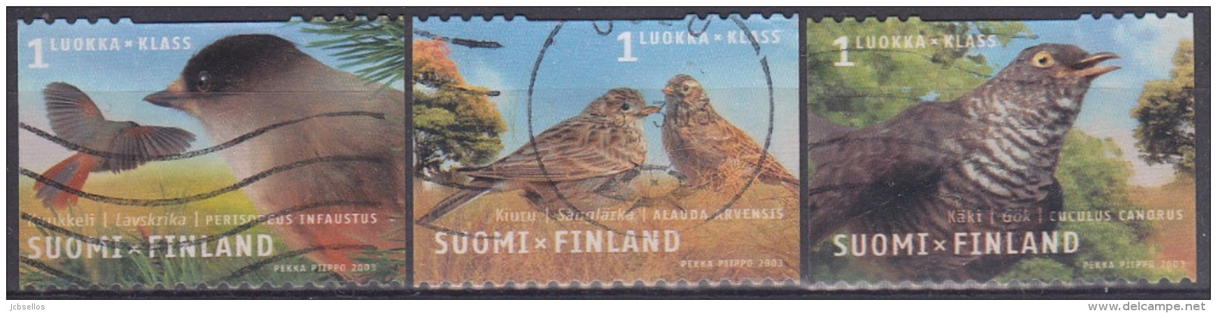 Finlandia 2003 Nº 1595/97 Usado - Oblitérés