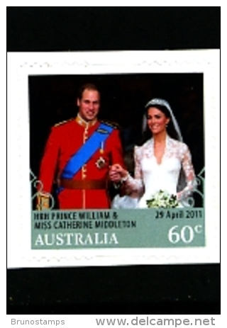 AUSTRALIA - 2011  ROYAL WEDDING INSTANT SELF ADHESIVE  MINT NH - Nuovi