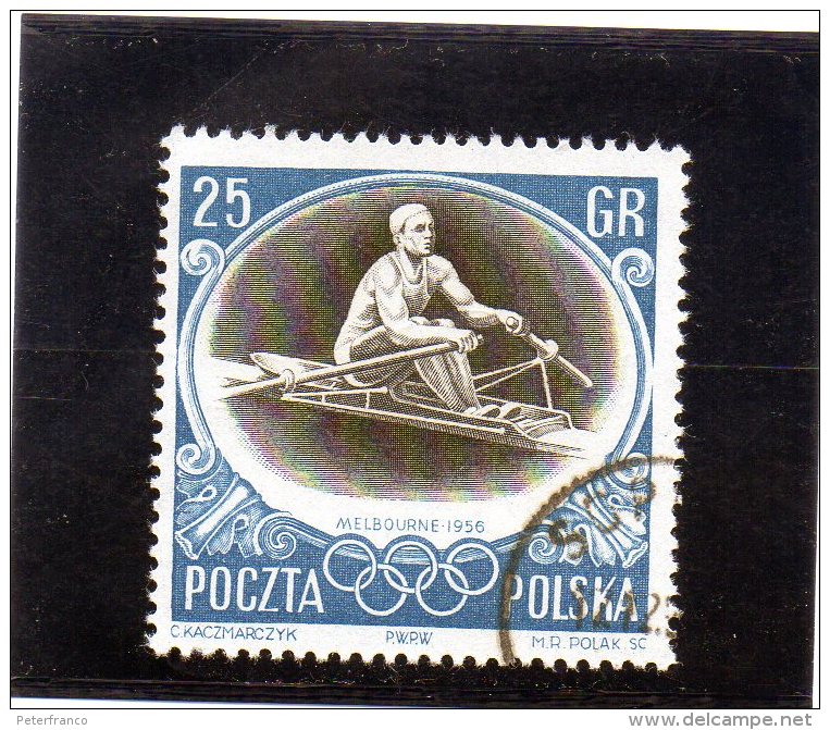 B - 1956 Polonia - Olimpiadi Di Melbourne - Rowing