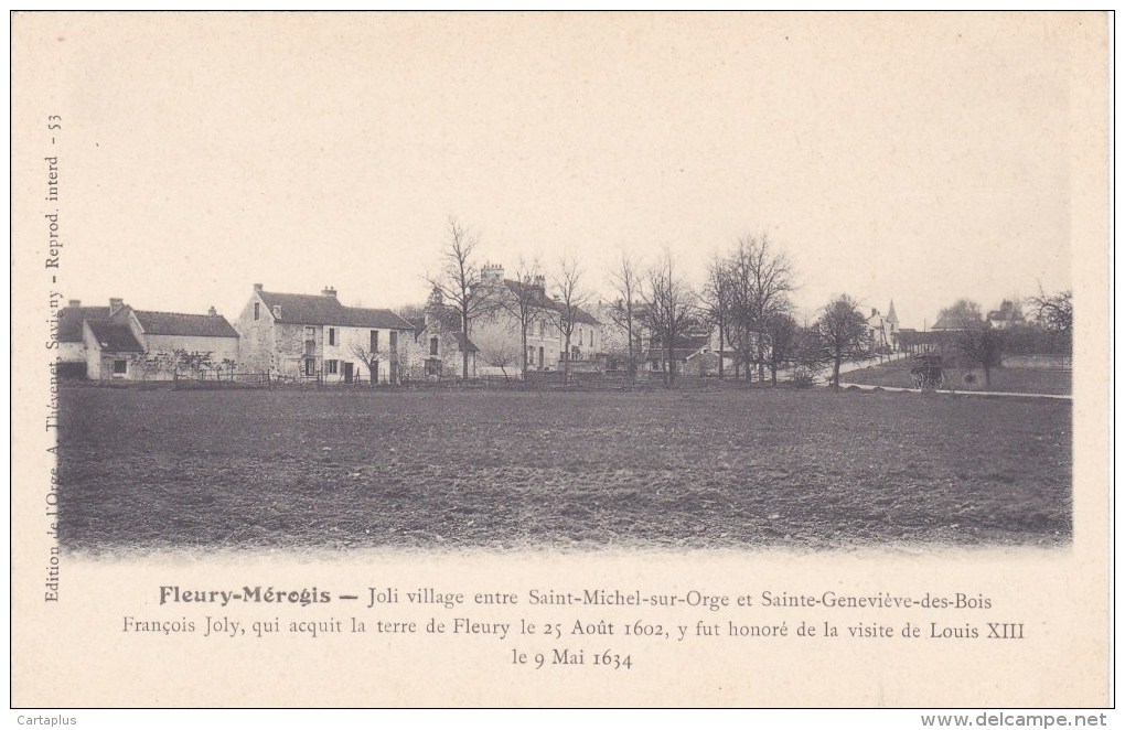 FLEURY MEROGIS VILLAGE ENTRE SAINT MICHEL SUR ORGE ET SAINTE GENEVIEVE DES BOIS 91 - Fleury Merogis