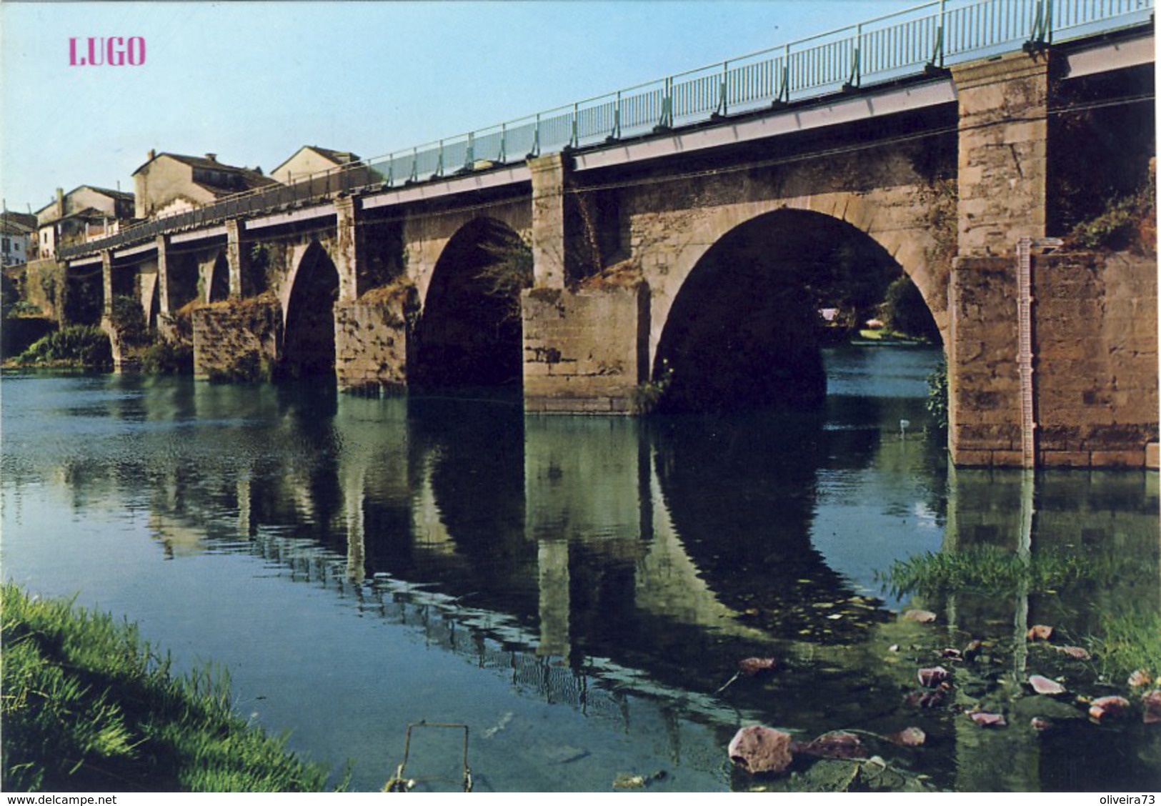 LUGO, Puente Sobre El Rio Miño, 2 Scans - Lugo