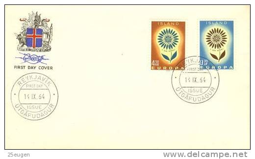 ICELAND  EUROPA CEPT 1964  FDC  /zx/ - 1964