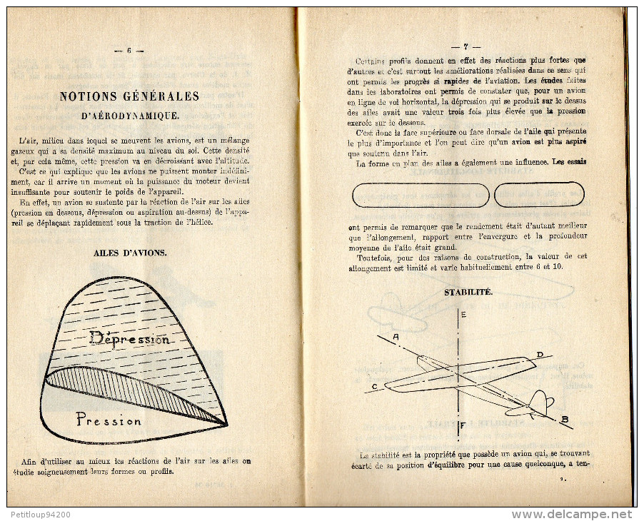 LIVRET AVIATION POPULAIRE L'A.B.C. Du Constructeur De MODELES REDUITS D'AVIONS Ministére De L'Air 1936 - AeroAirplanes