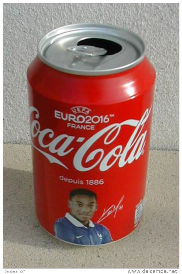 Canette Vide Collector Coca Cola Football Euro 2016 Anthony Martial - Cannettes