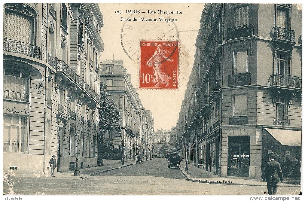 75 PARIS  -  Rue Margueritte , Prise De L,Avenue  Wagram - Distrito: 17