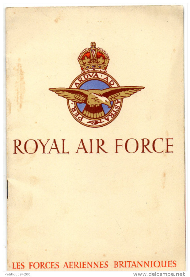 LIVRET ROYALE AIR FORCE  Les Forces Aériennes Britanniques - Grande-Bretagne