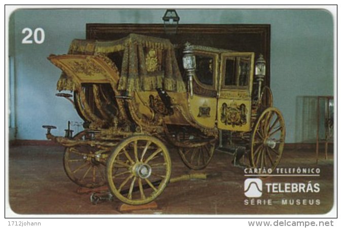 BRASIL D-443 Magnetic Telebras - Museum, Historic Horse-carriage - Used - Brésil