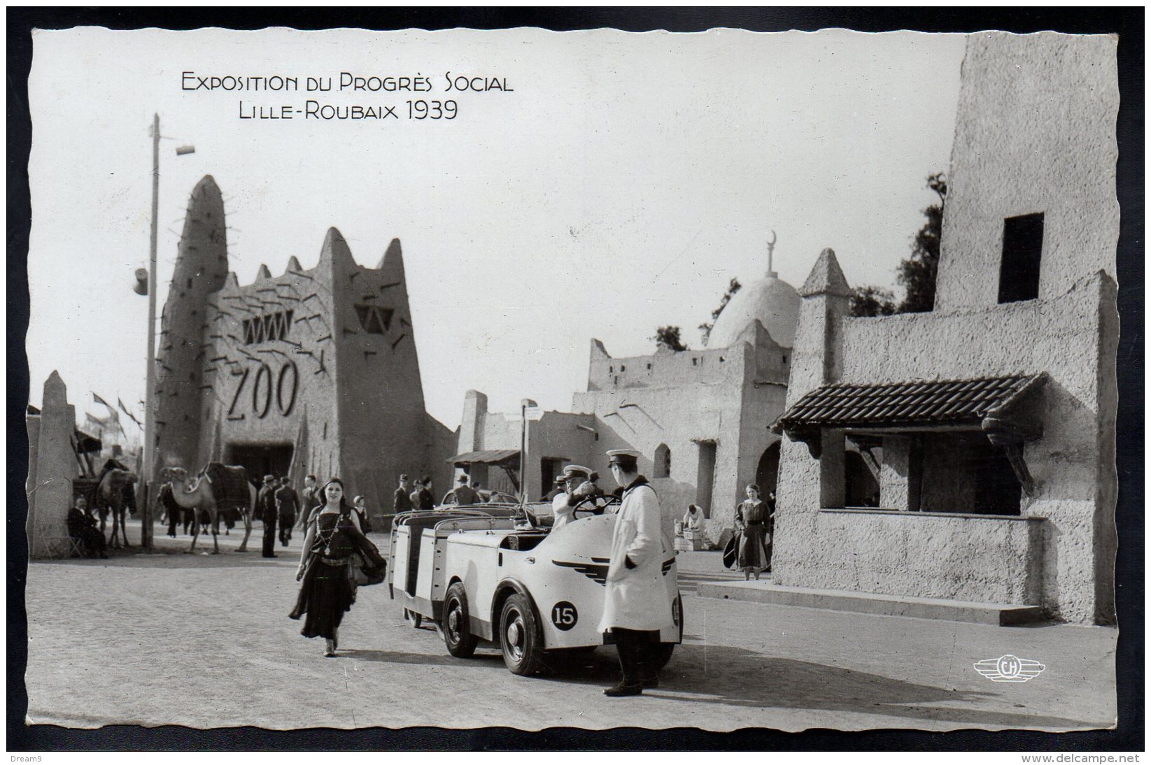 LILLE 59 - Exposition Du Progrès Social Lille Roubaix 1939 - Le Centre Colonial Et L´Entrée Du Zoo - Lille