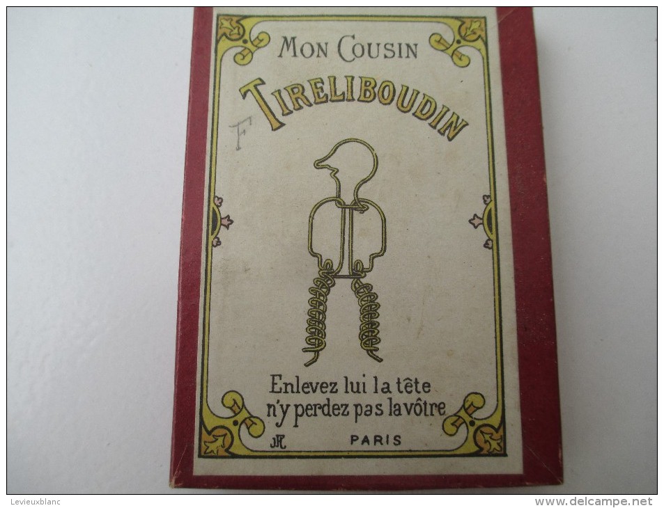 Jeu Ancien/" Mon Cousin Tireliboudin"/Casse-tête/J F J /Paris / Avec Solution/Vers 1880-1900    JE162 - Brain Teasers, Brain Games