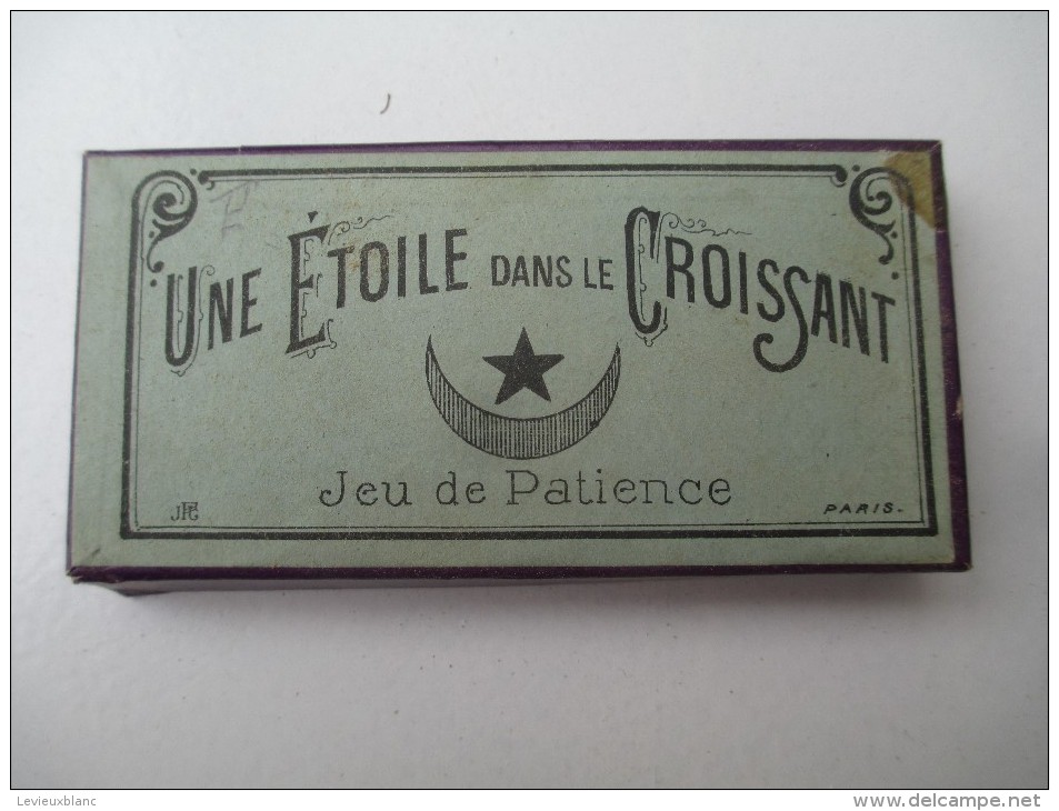 Jeu Ancien/"Une Etoile Dans Le Croissant"/Casse-tête/J F J  /Paris / Avec Solution/Vers 1880-1900    JE164 - Casse-têtes