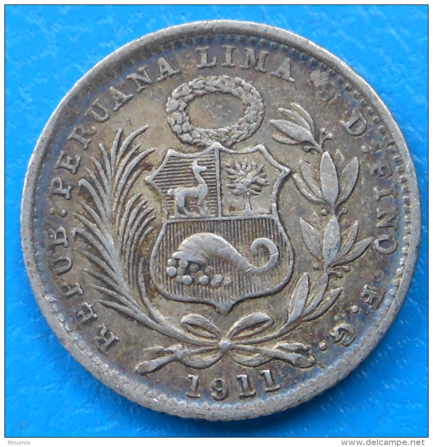 Pérou Peru Dinero 1911 Km 204.2 - Pérou