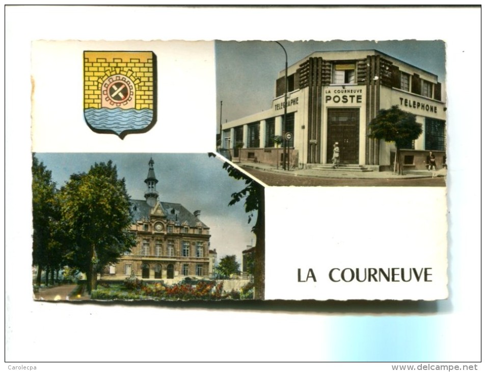 CP - LA COURNEUVE (93) La Poste La Mairie - La Courneuve