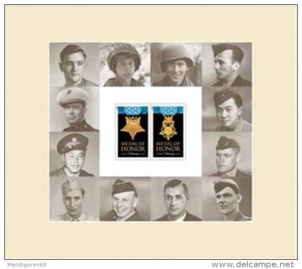 VERINIGTE STAATEN USA 2016 WORLD WAR II MEDAL OF HONOR FOREVER STAMP SHEET Nº 20 - Hojas Bloque