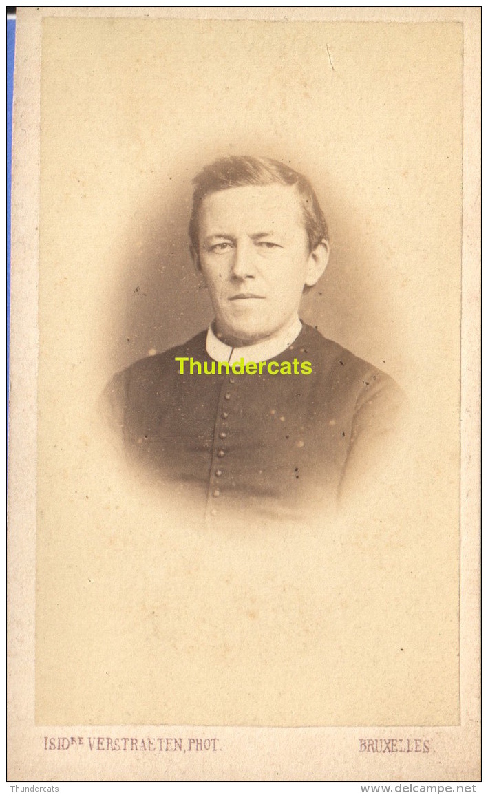 CVD CARTE DE VISITE PHOTO HOMME MALE MAN VERSTRAETEN BRUXELLES - Personnes Anonymes