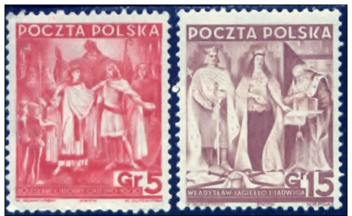 Polen 1938, Poland, Polska, Pologne, SG 336, 338, YT 400, 403, Mi 331, 333, MNH - Ongebruikt