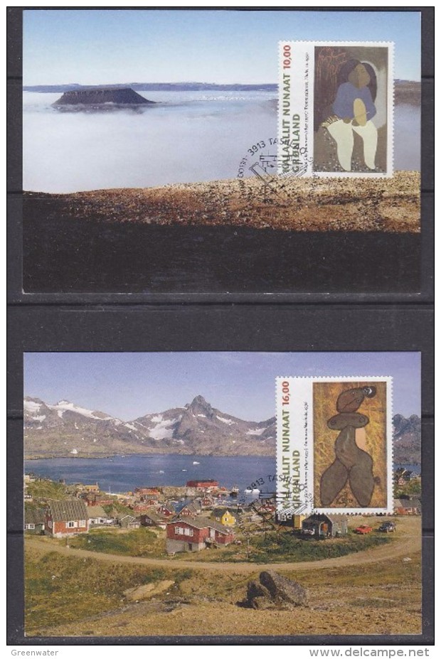 Greenland 1997 Art 2v 2 Maxicards (31017) - Cartes-Maximum (CM)