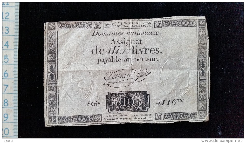 Assignat Serie 10 De Dix Livres, 4116 Eme - Assignats