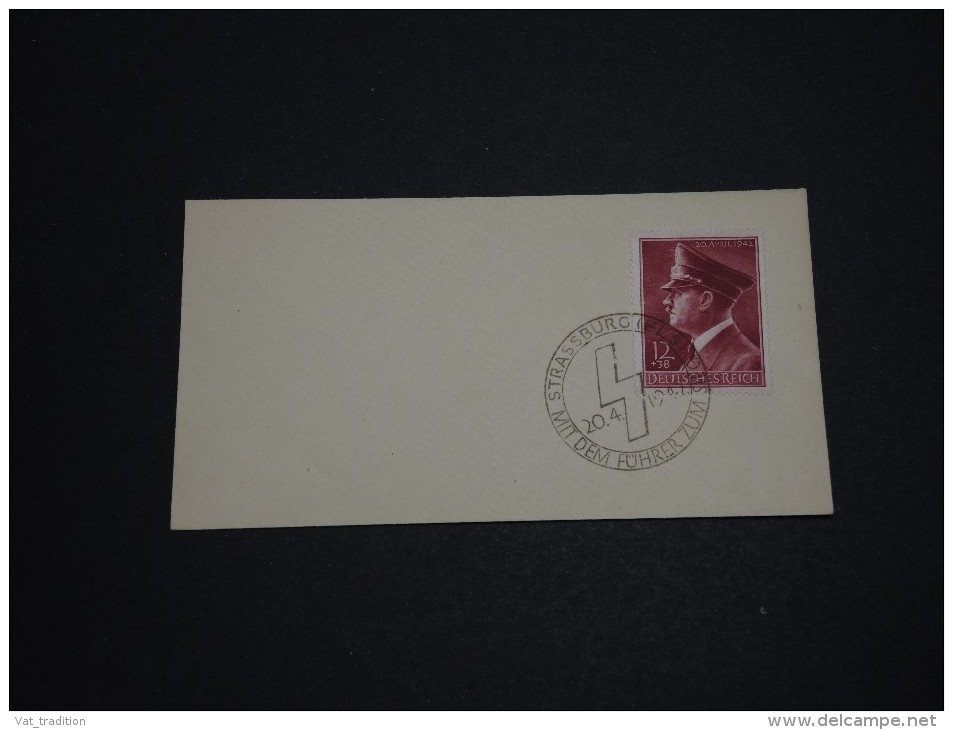 ALLEMAGNE - Oblitération De Propagande De Strasbourg Sur Enveloppe En 1942 - A Voir - L 693 - Lettres & Documents