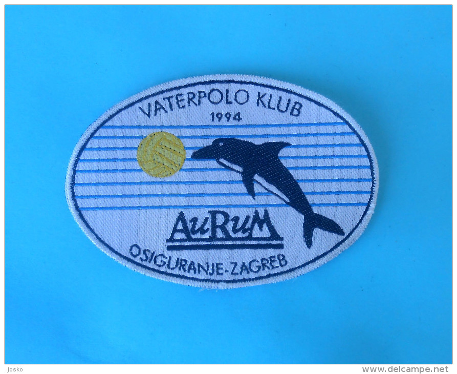 CROATIAN WATER POLO CLUB AURUM Patch Waterpolo Wasserball Dolphin Dauphin Delphin Delfin Delphin Delfino Ecusson Flicken - Swimming