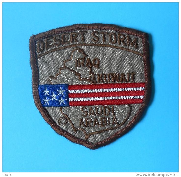 DESERT STORM ( Iraq , Kuwait , Saudi Arabia ) Original Old Patch * USA US Army Armee Military Militaire Ecusson Flicken - Patches