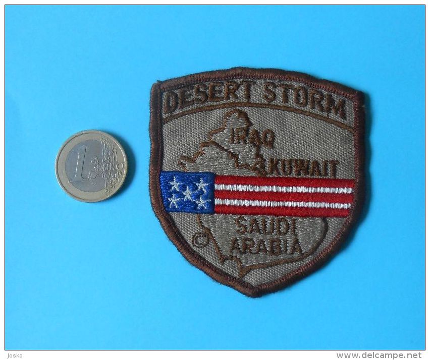 DESERT STORM ( Iraq , Kuwait , Saudi Arabia ) Original Old Patch * USA US Army Armee Military Militaire Ecusson Flicken - Patches