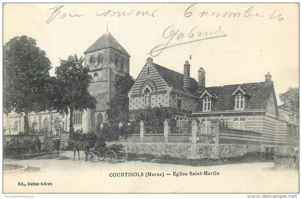 51 - MARNE - Courtisols - Eglise Saint Martin - Courtisols