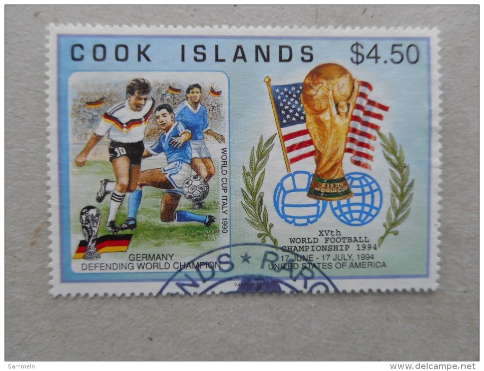 Y192 Cook-Inseln Islands 1403 Canc Soccer Fußball USA - Aitutaki