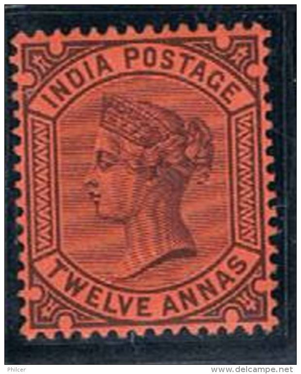 British India, 1882/8, # Y 42, MH - 1882-1901 Empire