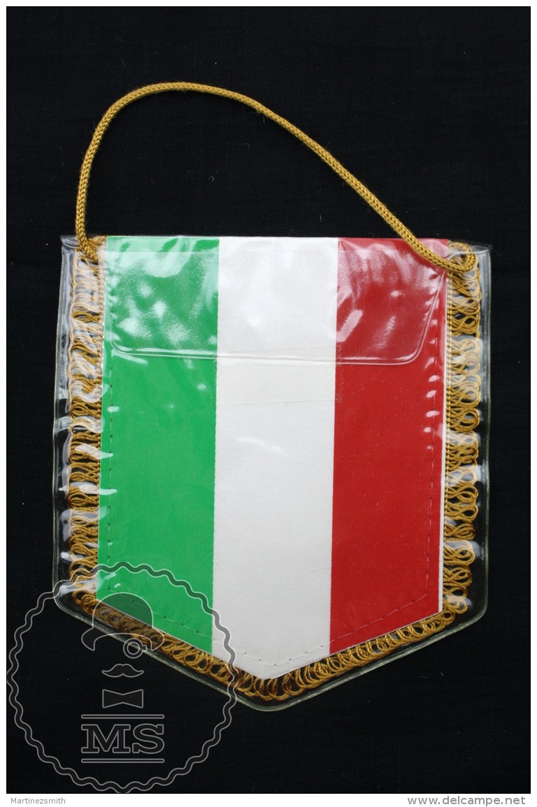 Sport Advertising  Cloth Pennant/ Flag/ Fanion Of The Federazione Italiana Pallacanestro/ Italian Basketball Federation - Kleding, Souvenirs & Andere