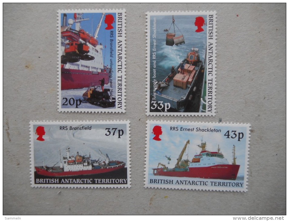 Y197 BAT Brit Antarctic Terr., Gebiete Antarktis 307 - 310 Mnh Forschungsschiffe - Ungebraucht