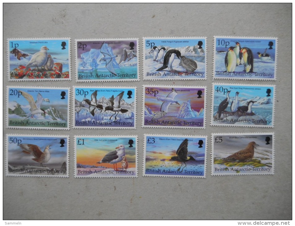 Y200 BAT Brit Antarctic Terr., Gebiete Antarktis 276 - 287 Mnh Bird Vögel - Unused Stamps