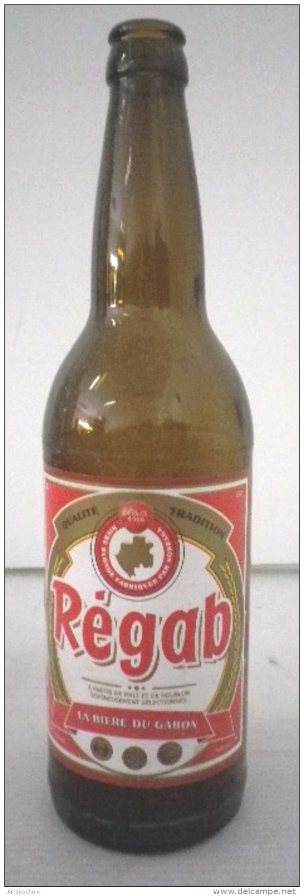 BOUTEILLE DE BIERE REGAB - Bière Gabonaise AFRIQUE GABON - Bière