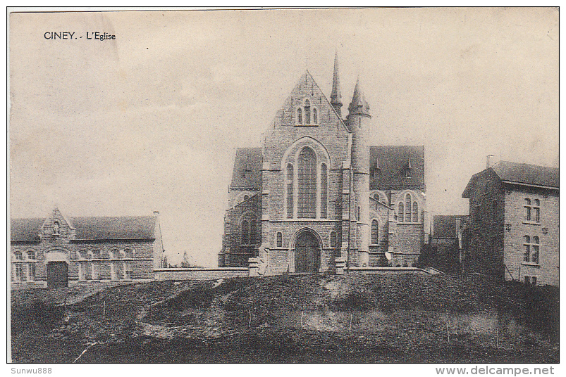 Ciney - L'Eglise (Edit. Paquier, 1921) - Ciney