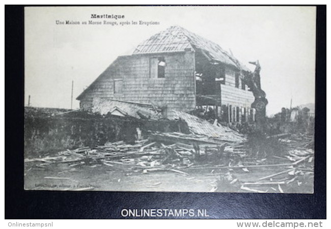 Martinique:  L'eruption De 8 Mai 1902 Du Volcan De Montagne Peleé 7 Carte - Sonstige & Ohne Zuordnung